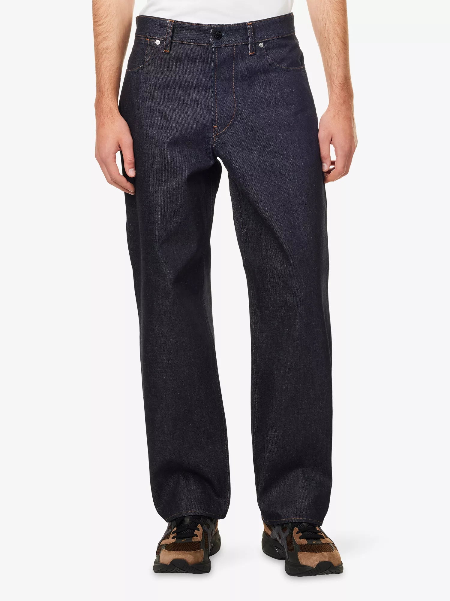 Raw Loose-Fit Denim Jeans