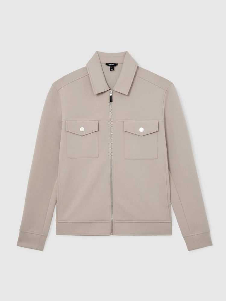 Medina Premium Interlock Zip-Through Overshirt