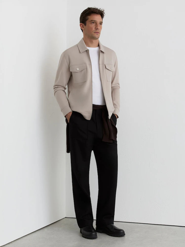 Medina Premium Interlock Zip-Through Overshirt