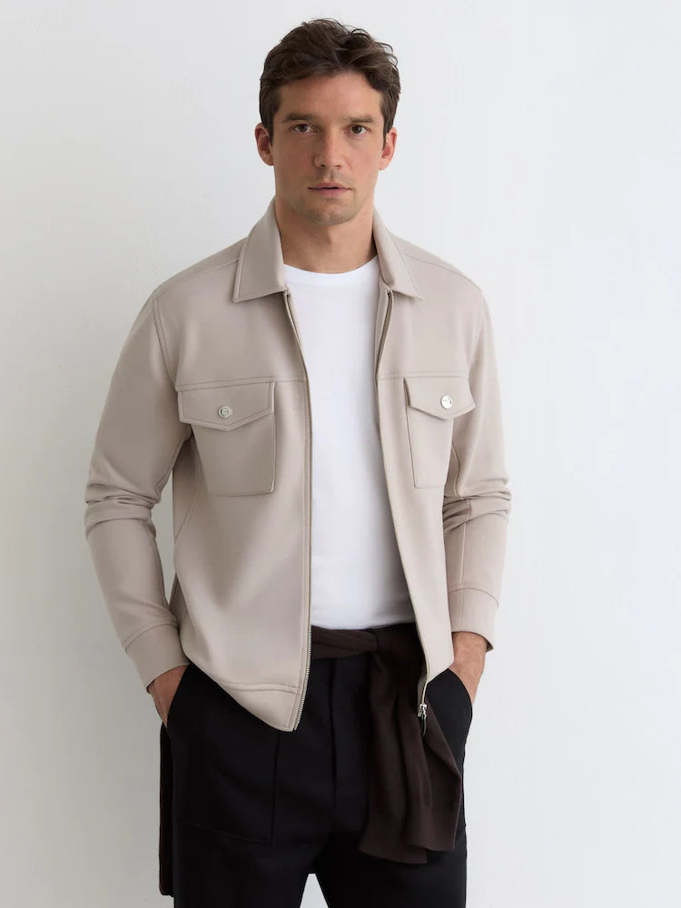 Medina Premium Interlock Zip-Through Overshirt