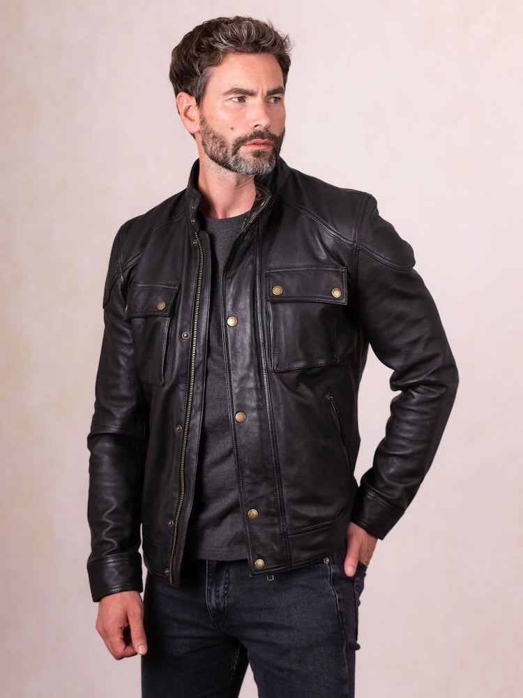 Leather Black Burnmoor Jacket