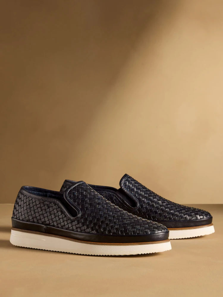 Navy Sanmarino 2 Slip-On Trainers
